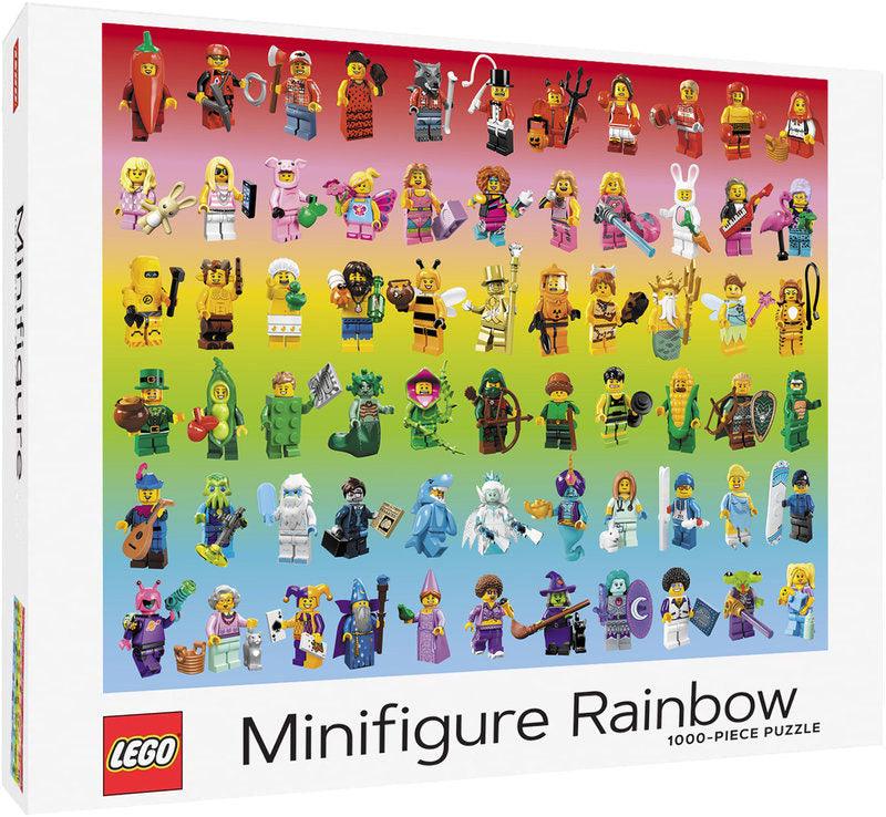 Lego Minifigure Rainbow 1000 Piece Jigsaw Puzzle