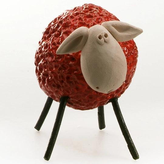 Ceramic Wooly Sheep Figurine