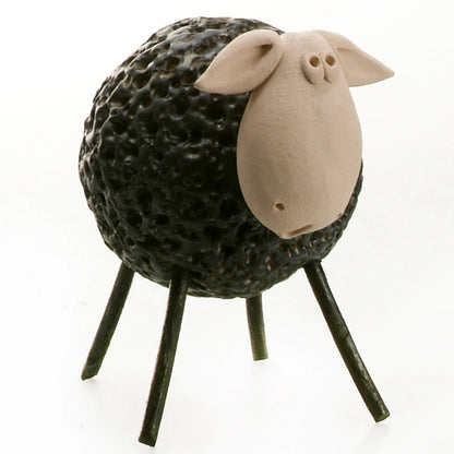 Ceramic Wooly Sheep Figurine