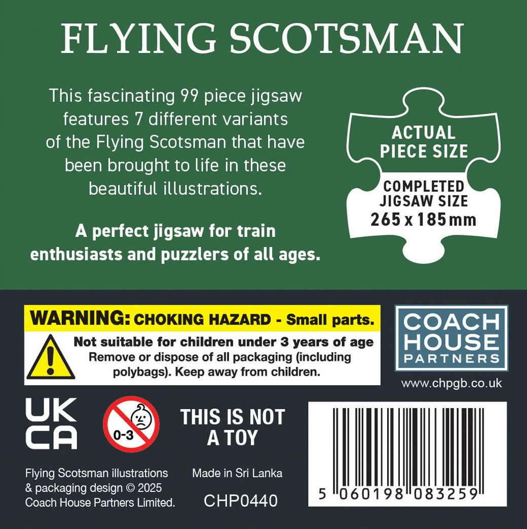 Flying Scotsman Train 99 Piece Jigsaw Puzzle