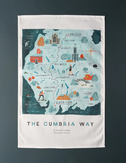 Cumbria Way Trip Tea Towel