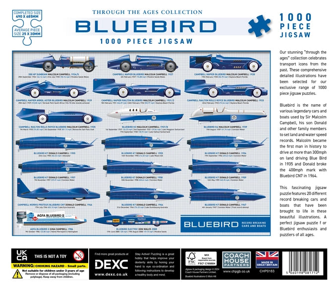 Donald Campbell - Bluebird 1000 Piece Jigsaw Puzzle