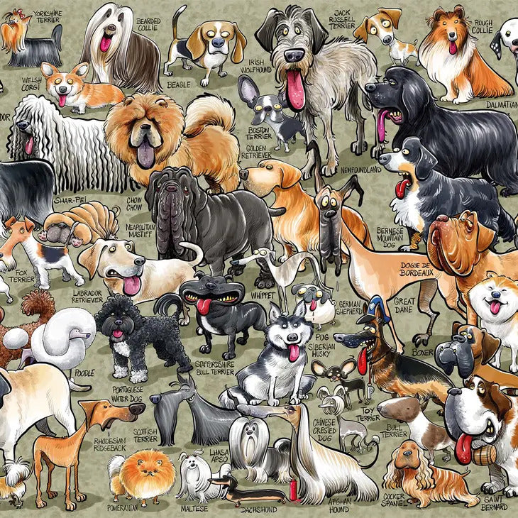 It's Just Dogs 1000 Piece Jigsaw Puzzle