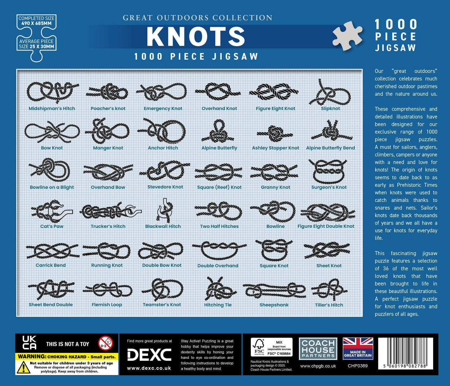 Knots 1000 Piece Jigsaw Puzzle