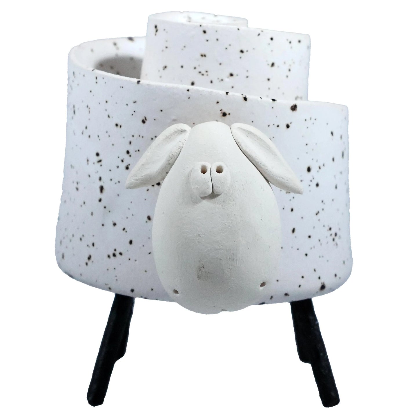 Ceramic Scroll Sheep Figurine